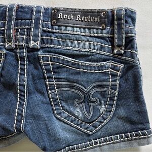 Rock Revival Blue Denim Shorts